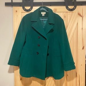 Green Wool St John’s Bay Coat